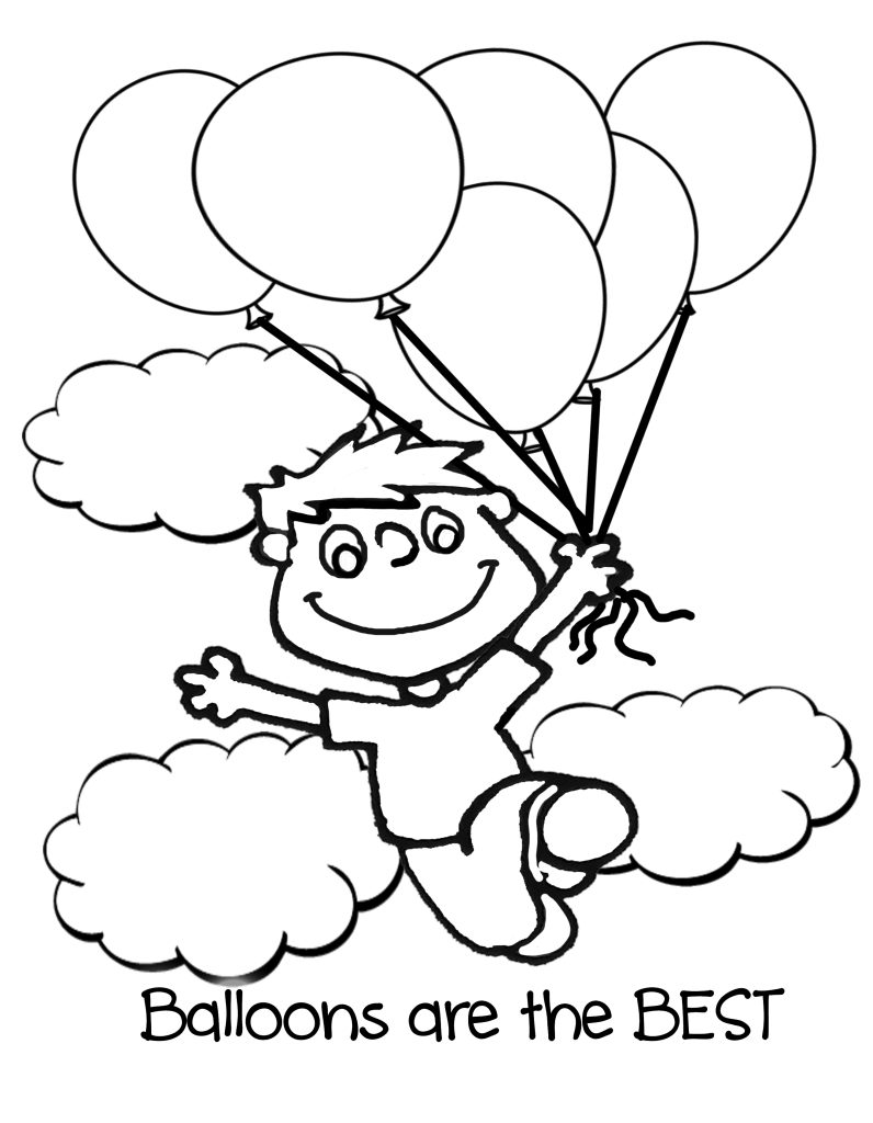 Balloons Are The Best Coloring Page