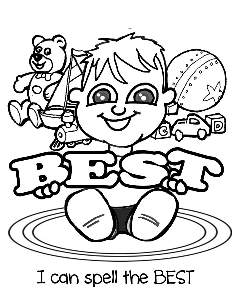 I Can Spell The Best Coloring Page