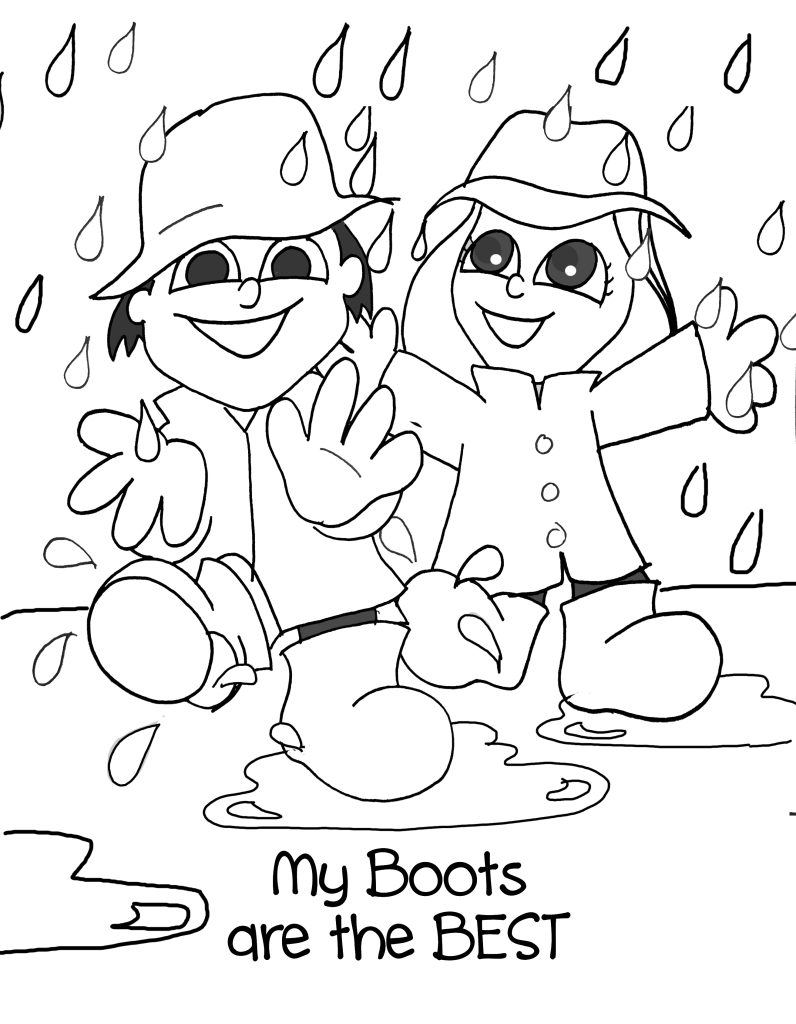 My Boots Are The Best Coloring Page