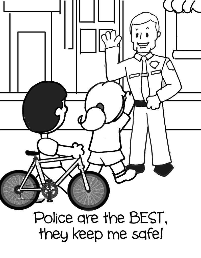 Police are The Best Coloring Page
